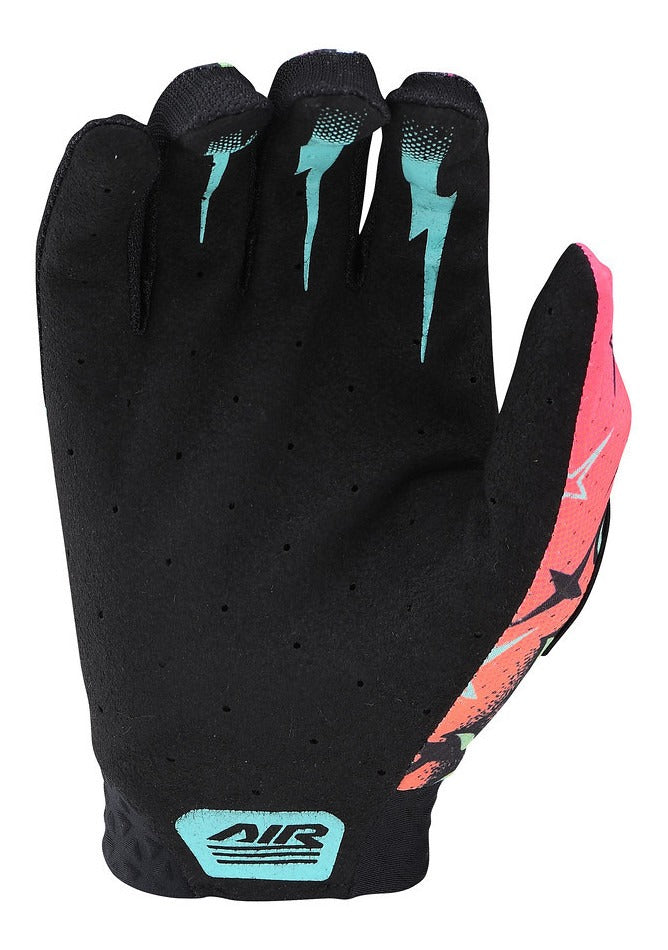 Guantes MTB Troy Lee Designs Air Skull Demon Orange / Green